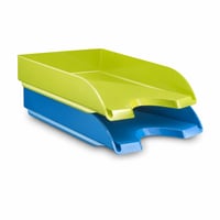 CEP Energy Gloss set uredskih ladica za dokumente – Raznobojne ladice za formate A4 i 24x32 cm, stolni organizator papira, set od 2 komada 2
