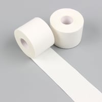 GTAGKOMMEN Sporttape 4 Tekercs Öntapadós Sportszalag 2,5cm x 10m - Bőrbarát, Könnyen Téphető Fehér Kötésszalag Futballhoz, Mászáshoz, Kézila 4