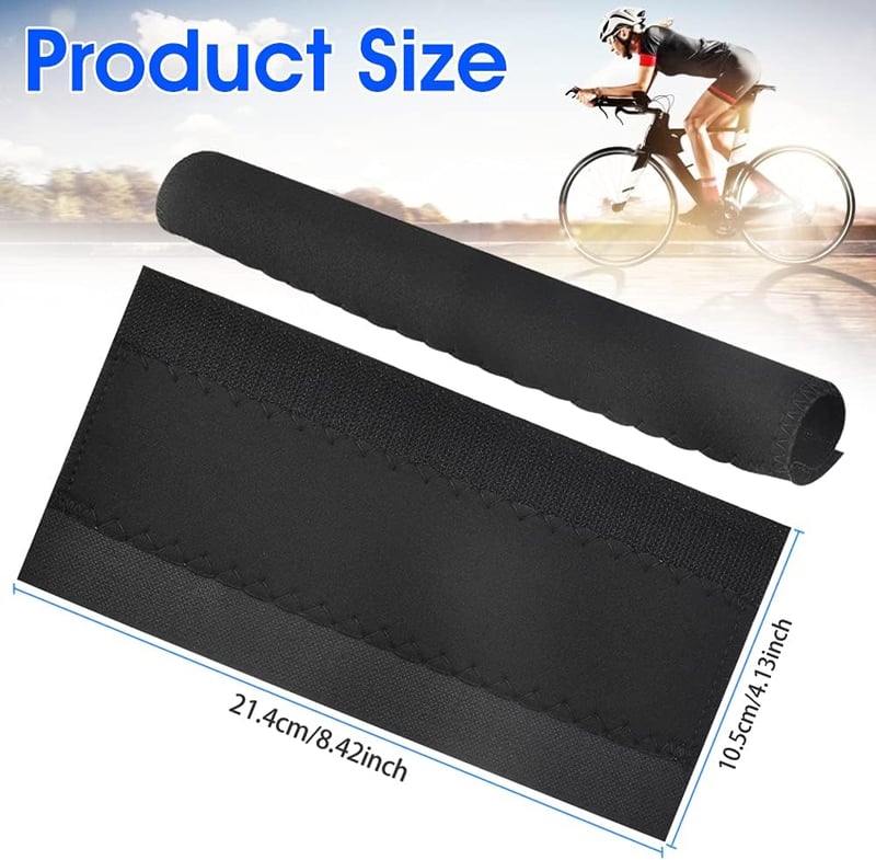 BUENTYA Univerzális Kerékpár Láncvédő Szett - 4 db Fekete, E-Bike Kompatibilis (22x10,5 cm)
