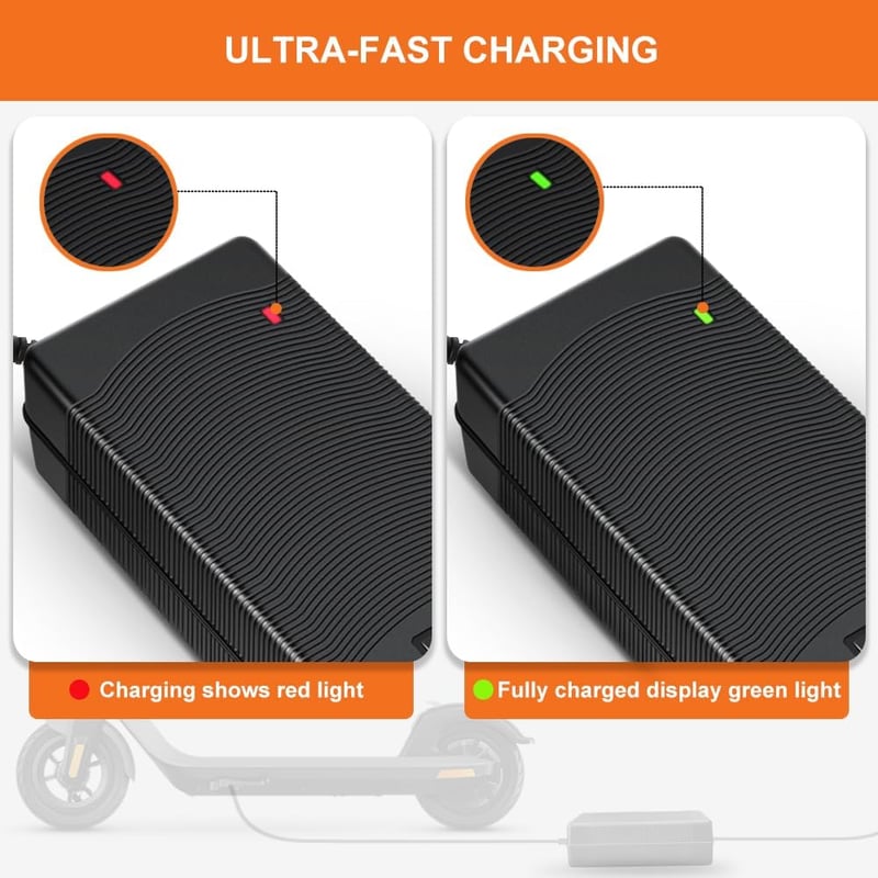 ZIMAOER Univerzális Elektromos Roller Töltő 48V 54.6V 2A - 6 Csatlakozóval E-Roller, E-Bike és Hoverboard Akkumulátorokhoz - EU Adapter