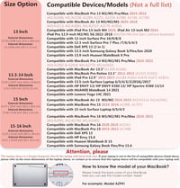 MacBook Pro 14" és Surface Laptop 5 védőtok - HYZUO rózsaszín laptop táska 13-14" készülékekhez 6