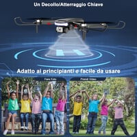 Wipkviey B15 Drón 4K Kamerával - Kefe Nélküli Motorral, 36 Perces Repülési Idő, Útvonaltervezés, 3D Flip Funkció, Összecsukható Könnyű Drón  6