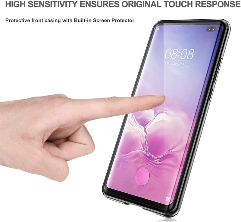 Xiaomi Redmi Note 12 Pro 5G mágneses tok - 360° védelem, ezüst alumínium keret