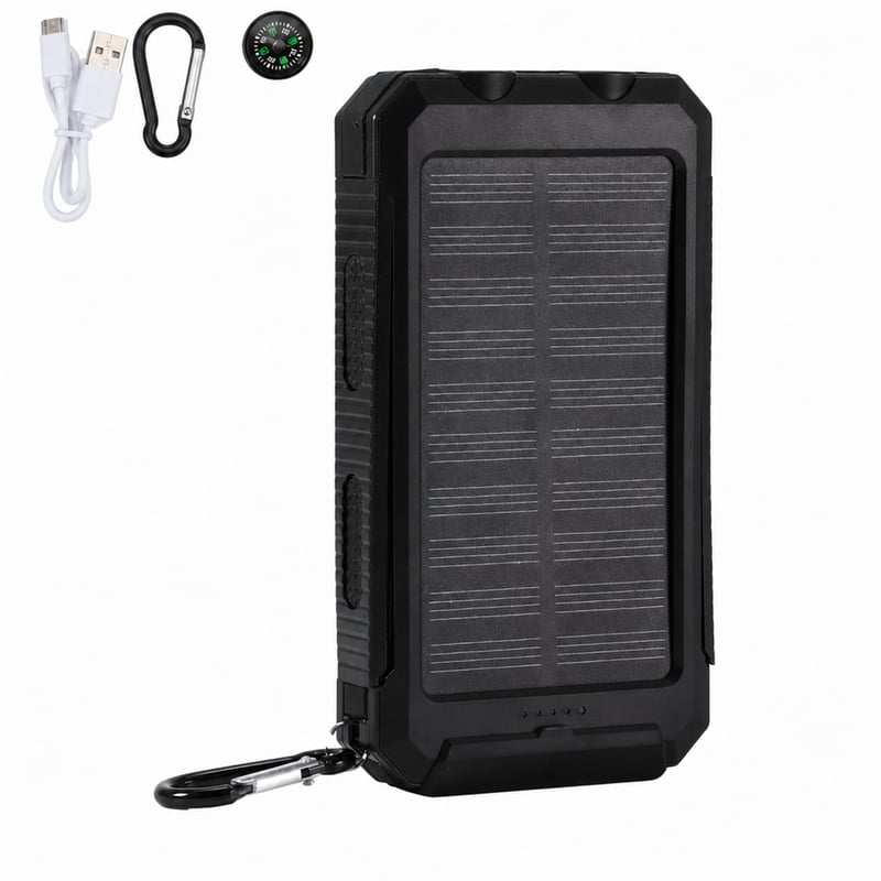Súprava na vlastnoručné zostavenie solárnej powerbanky EIMSOAH 10000 mAh, prenosná solárna nabíjačka — BEZ skrutiek (stav: pozri 2. obrázok)