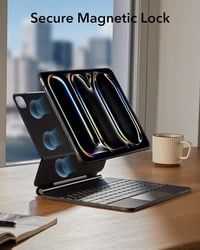 ESR iPad Pro 13 inch (M4, 2024) Billentyűzetes Tok - Állítható Mágneses Állvánnyal, Levehető Védőtokkal, RGB Háttérvilágítással, Bluetooth C 7