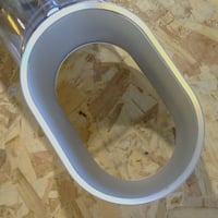 Zvlhčovač vzduchu a ventilátor Dyson AM10 v bielo-striebornej farbe, ultrajemná studená hmla, automatická regulácia vlhkosti, používaný stav 2