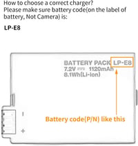 Canon EOS akkumulátortöltő: kompakt USB LP-E8 töltő 3