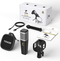 TONOR TC30 USB Kondenzátor Mikrofon Állvánnyal és Popszűrővel - Streaming és Podcast Felvételekhez 7