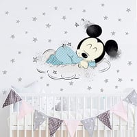 Kibi XXL Mickey és Minnie egér falmatrica gyerekszobába - 2 darabos készlet 4