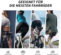 YOUNGDO Univerzális Kerékpár Nyereg - Extra Széles Gél Ülés, Memóriahabos, Ergonomikus, Légáteresztő, Ütéselnyelő, Vízálló Borítással, Piros 7