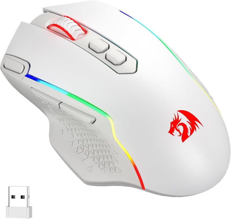Redragon M810 Pro Wireless Gaming Egér 10000 DPI RGB Háttérvilágítással