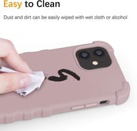 iPhone 12 Mini Matt Rózsaszín Ütésálló Szilikon Védőtok 5