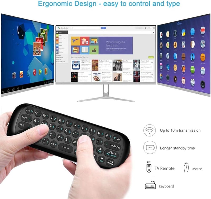 RunSnail 2.4G Légegér Billentyűzettel, IR Tanulófunkcióval Android TV-hez