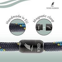Wind Passion mágneses paracord karkötő férfiaknak és nőknek, tengerész stílusban 2