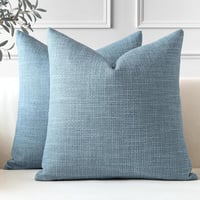 JOTOM 2 db Kék Díszpárnahuzat 50x50 cm - Modern Poliészter Huzat Kanapéra, Nappaliba, Hálószobába - Puha, Cipzáras Dekorációs Párnahuzat Sze 1