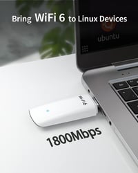 BrosTrend AX1800 WiFi 6 USB adapter Linux rendszerekhez és Windows 11/10-hez 2