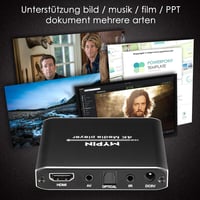 MYPIN 4K Médialejátszó - 8TB HDD, USB, HDMI, 7.1 Surround Hang, Távirányítóval 3