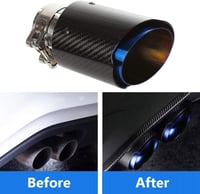 Akrapovic 54mm-es rozsdamentes acél és karbon kipufogóvég, 2,1"-3,5" átmérő 6