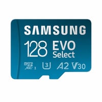 Pamäťová karta microSD Samsung EVO Select (2024) 128 GB, UHS-I U3, 4K UHD, rýchlosť čítania 160 MB/s — bez SD adaptéra (stav: pozri 2. obrázok) 1