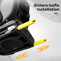 LETTAS 360° Forgatható I-Size Gyerekülés 40-150 cm, 0-36 kg, ISOFIX Rögzítéssel, ECE R129 Szabvány, 0-12 Éves Korig, 5-Pontos Biztonsági Öv, 5