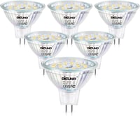 DiCUNO GU5.3 LED Izzó 5W - Dimmelhető MR16 Spotlámpa, Természetes Fehér 4000K, 500LM, 50W Halogén Helyettesítő, 120° Szórási Szög, Beltéri S 1