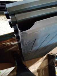 Ladă de depozitare pentru grădină VOUNOT XL 280 litri, 116x44x55 cm, antracit — două colțuri ale carcasei laterale sunt rupte (stare: vezi a 2-a imagine) 3