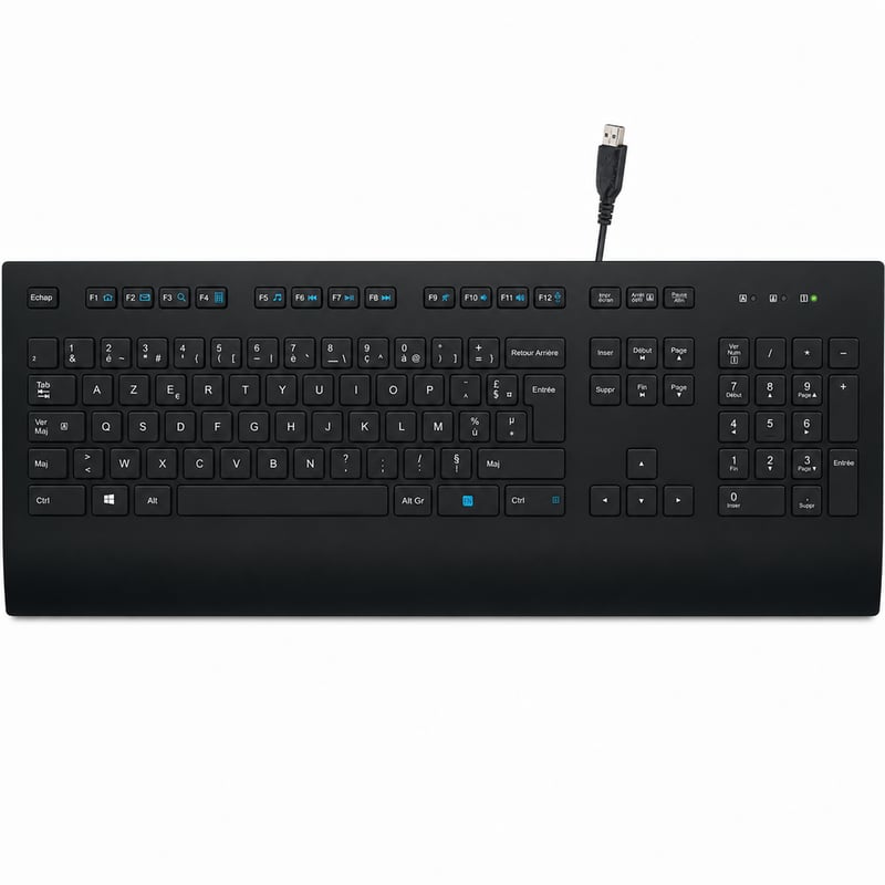 Káblová biznis klávesnica Logitech K280e Pro USB — netestované (stlačený USB konektor) (stav: pozri 2. obrázok)