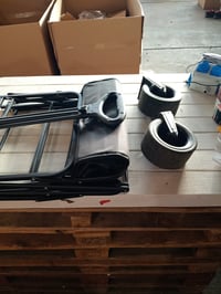 Skladací ručný vozík SURFOU 200 l, nosnosť 160 kg, 84x48x100 cm, široký — chýbajú 2 kolesá (stav: pozri 2. obrázok) 2