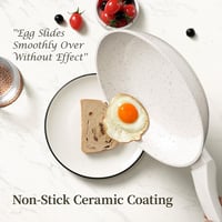 Innerwell Gránit Bevonatos Serpenyő Készlet 20+24+28 cm Fedővel - Indukciós Tapadásmentes Edényszett, Sütőben Használható, Mosogatógépben Mo 2
