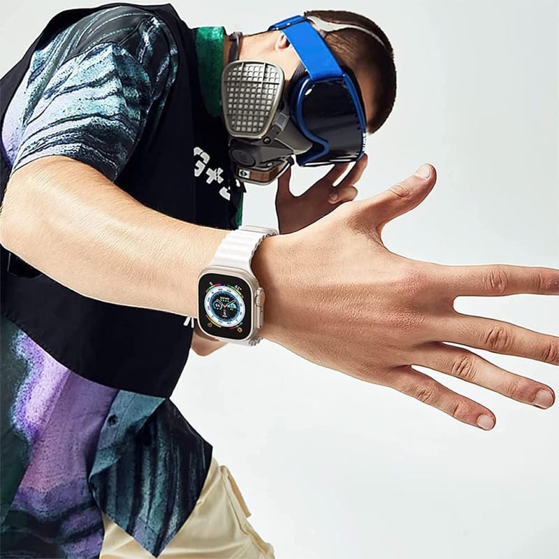 Apple Watch Ultra 2 Sportszíj - Strapabíró Szilikon Cserepánt