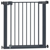 Poartă de siguranță metalică Safety 1st Easy Close, 73-80 cm, gri închis, închidere cu o singură mână, fixare prin presiune, incompletă (stare: vezi a 2-a imagine) 1