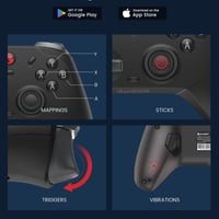 GameSir T4 Cyclone Pro Vezeték Nélküli Kontroller PC/Switch/Lite/OLED Platformokhoz, Hall-Effekt Joystick, Android/iOS/Windows Kompatibilis, 7