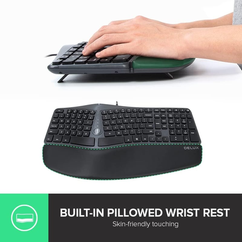 DeLUX GM901 Ergonomikus Vezeték Nélküli Gamer Egér