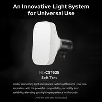 Godox ML-CS1625 Diffúziós Sátor Szett 3 Adapterrel - Kompatibilis V1, V860III, ML30, ML60, AD100PRO, AD200PRO, AD300PRO Vakukkal - Stúdió Fo 6