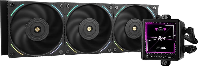 Thermalright Frozen Vision 360 Fekete Vízhűtéses CPU Hűtő LCD Kijelzővel AMD/Intel