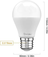 UV Fekete Fény Izzó E27 Foglalatba, 2db 7W-os, Bulikhoz 7
