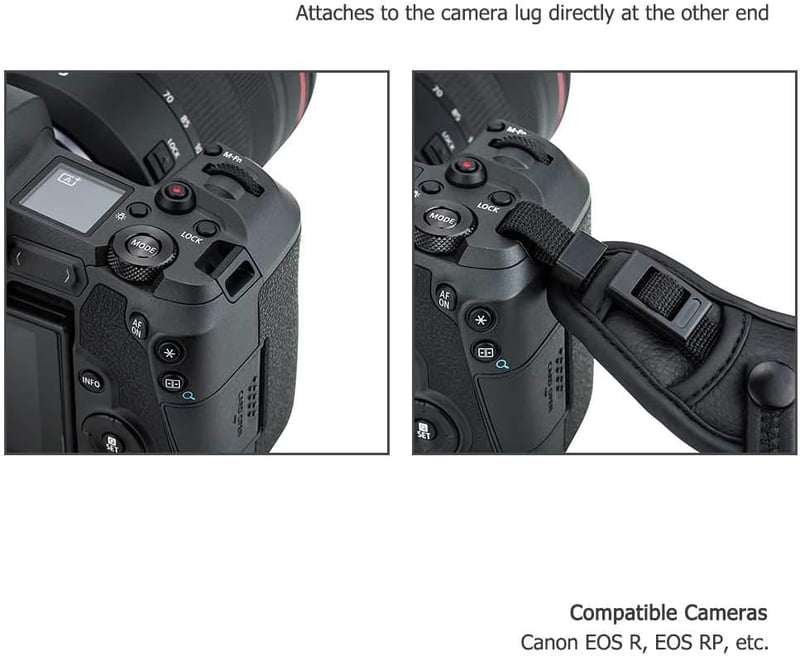 Sony, Fujifilm, Canon kamerákhoz JJC univerzális fekete csuklópánt