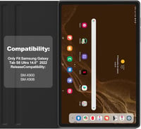 FOGARI Háttérvilágítású Bluetooth Billentyűzet Samsung Galaxy Tab S8 Ultra 14.6" Tablethez - Fekete AZERTY Kiosztás, Automatikus Alvó Funkci 7
