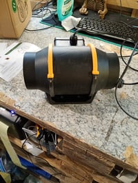Ventilator de tubulatură MidingChai 100 mm cu regulator de turație, 220 m³/h, ventilator de extracție silențios, protecție la supraîncălzire, UE 2