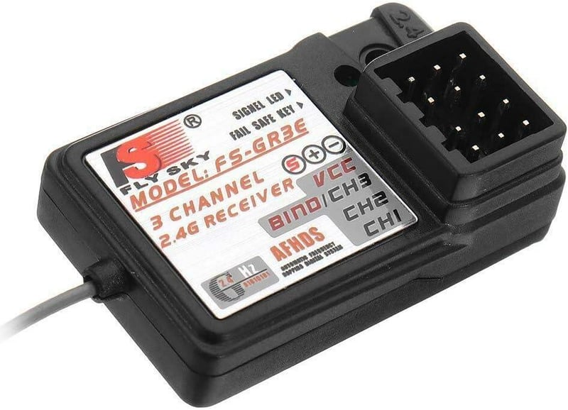 Yangers 3-csatornás RC vevő autókhoz és hajókhoz - 2.4GHz FS-GR3E