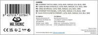 Mr. Tronic 30 méteres Cat6 UTP kék ethernet kábel, RJ45 csatlakozókkal 10