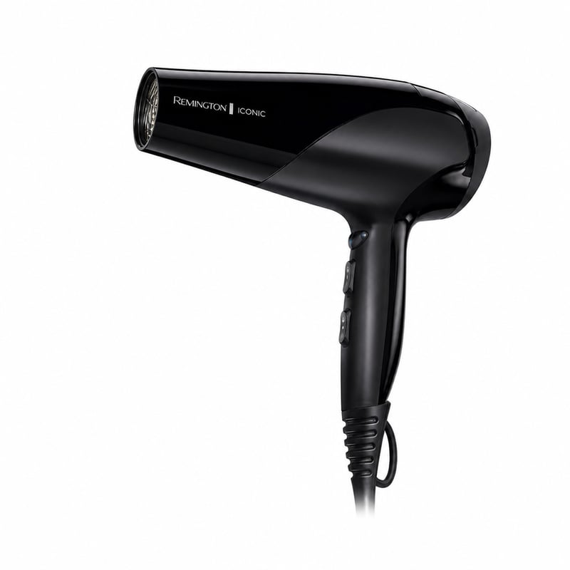 Sušič vlasov Remington D3198 Ionic 2200W, Keramika — Difuzér a stylingová tryska nie sú súčasťou balenia (stav: pozri 2. obrázok)
