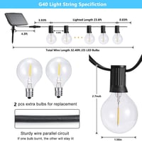 Joomer 6m RGB LED gömbfüzér kültérre, távirányítóval, időzítővel - 30 színváltós G35 izzó 3