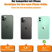 iPhone 11 Víztiszta Ütésálló Tok Színes Nyakpánttal 3