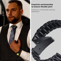 Samsung Galaxy Watch 4 fekete rozsdamentes acél óraszíj - Újracsomagolt 5