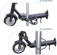 Mezelon Robogózár Kulccsal - 100 cm / 13,5 mm Vastag Acélkábel, Bilincs Zár Elektromos Rollerhez, Kerékpárhoz, Babakocsihoz, Lopásgátló Vágá 2