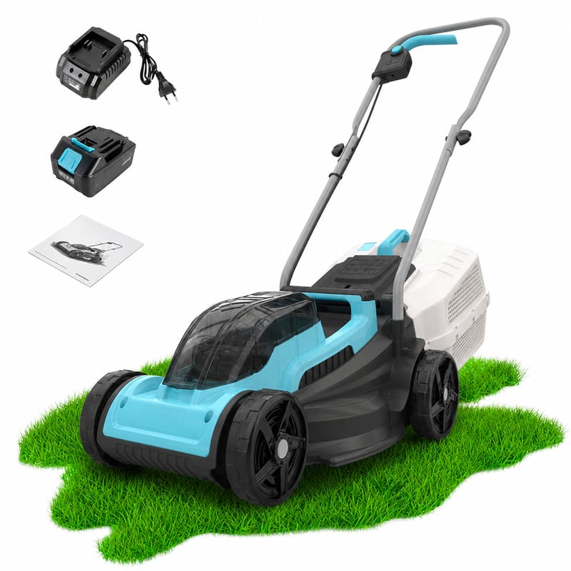 Cecotec Terrenator E1 Liberty akkus fűnyíró 21V 4Ah brushless motor 32 cm — hibás, alkatrésznek: motorhibás (állapot: lásd a 2. képet)