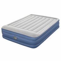 Nafukovací matrac Bestway TriTech Queen so vstavanou elektrickou pumpou, 203x152x46 cm, modro-sivý, viditeľne používaný 1