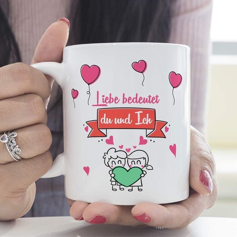 MUGFFINS Szerelmes Pároknak Német Feliratos Bögre 350 ml