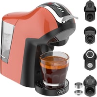KOTLIE EM-308A Multifunkciós Kávéfőző - Kompatibilis Kapszulákkal/ESE Párnákkal/Őrölt Kávéval, Hideg Kávé Készítési Funkcióval, Automata Kik 2